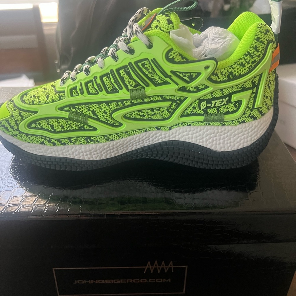 John Geiger Neon Green Sneakers